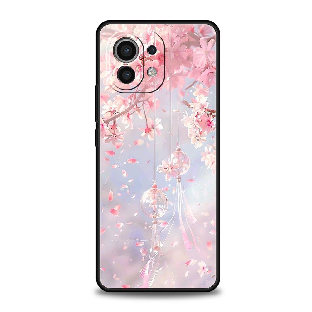 Korean Flower Phone Case Cover for Xiaomi Mi 17 Pro Max 15 14 13 12 11 Ultra 15T 14T 13T 12T 11T Pro Lite Soft TPU Shell Fundas
