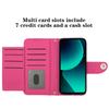 Multi Cards Solt Wallet Leather Book Bag Case For Xiaomi Redmi 13T 13C Note 12 Pro Plus 11 F5 12C 12s Pocket Purse Strap Cover