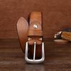 New Retro Washed Extra Thick First Layer Cowhide Belt Men's Casual Belt Men's