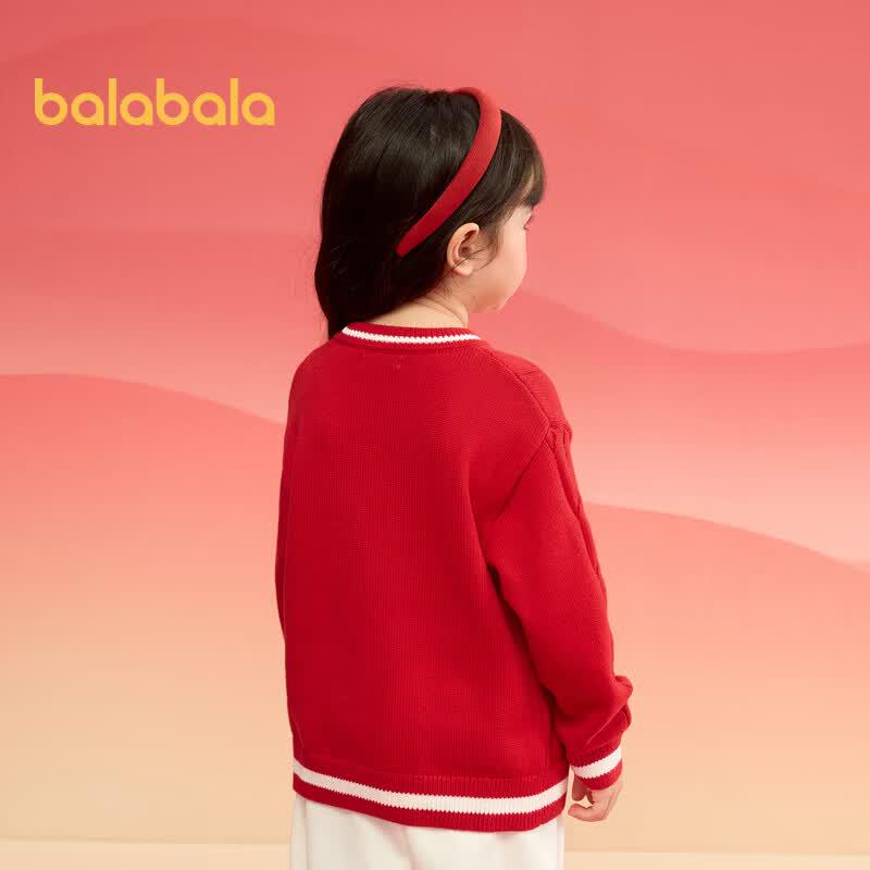 Balabala Kids' Festive Cartoon Pullover Sweater