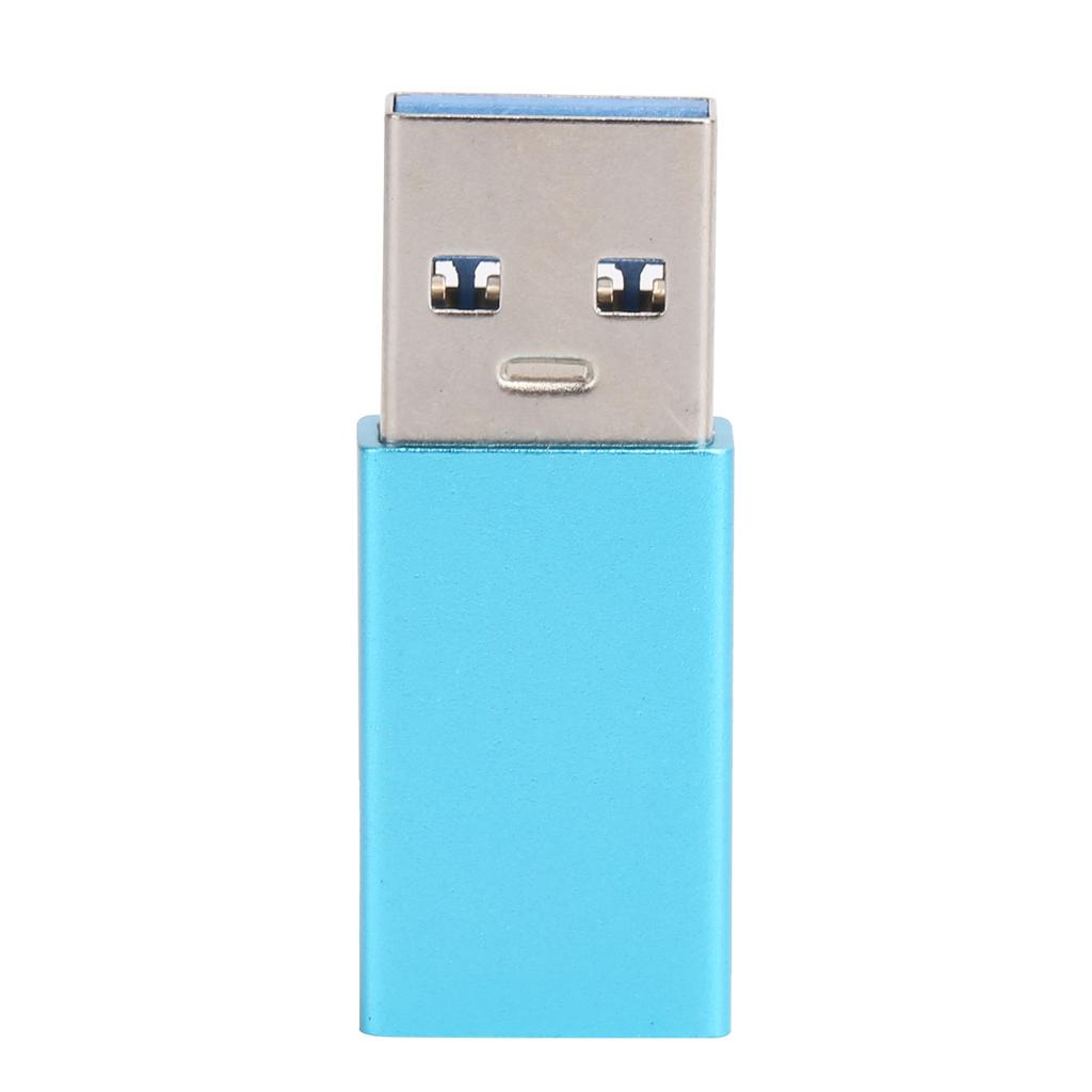 Adapter Konwerter Typu C Gniazdo na Wtyk USB 3.0 USB Szybkie Ładowanie Akcesoria Komputerowe(niebieski )