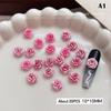 20Pcs Elegant Camellia Rose Nail Art Jewelry Charm for DIY Manicure Decoration Resin Flatback