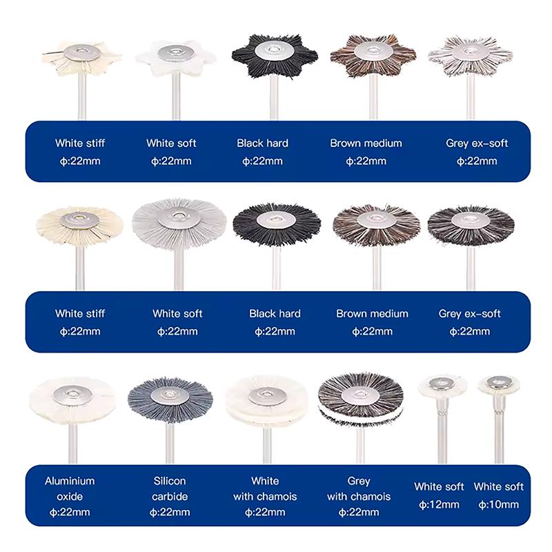 10Pcs Dental High Quality Polishing Hairbrush Wheel Polishing Brushes Dental Laboratory Equipment Materials Supplies