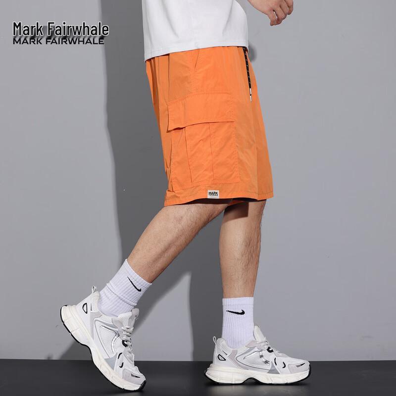 Mark Fairwhale Men's American Casual Loose Cargo Shorts