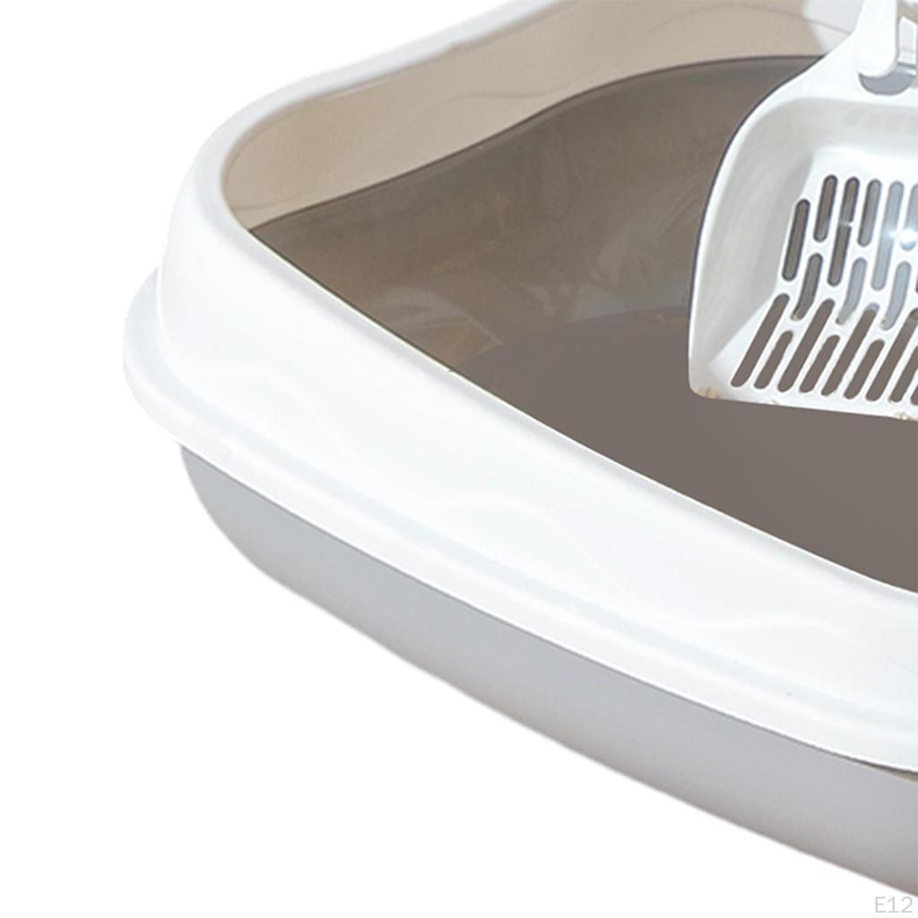 Cat Toilet Open Top Pet Litter Tray Kitten Pan for Small Pets Rabbit