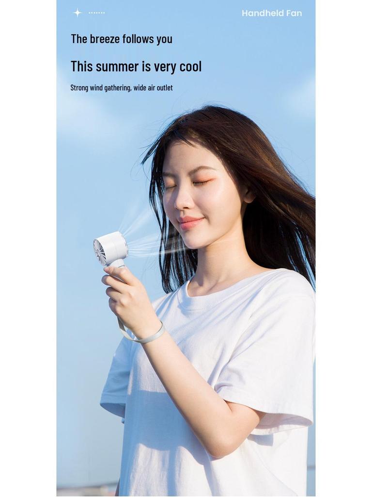 Portable Mini USB Handheld Strong Wind Transparent Fan