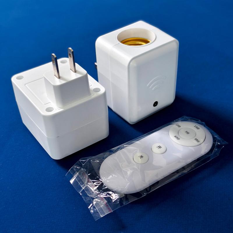 1Pc Us Eu Uk E27 Remote Control Lamp Head Socket Lamp Base Wireless Smart Remote Control Lamp Holder Cap Intelligent Switch