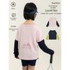 Youyou Girls' Faux Two-Piece Long-Sleeve T-Shirt