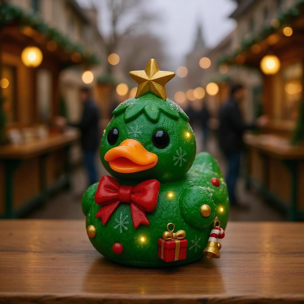 Gingerbread Duck Christmas Decorations Christmas Tree Duck Ornament Cane Sugar Duck Christmas Cheer Duck Creative Ornament