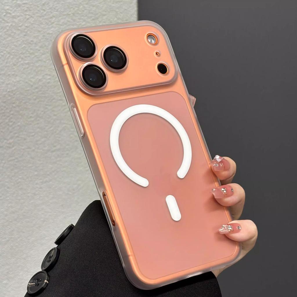 Ice Mist Matte Applies To iPhone17promax Apple 16 Mobile Phone Case Magnetic Suction 15 Matte 13 Lens Film All-inclusive