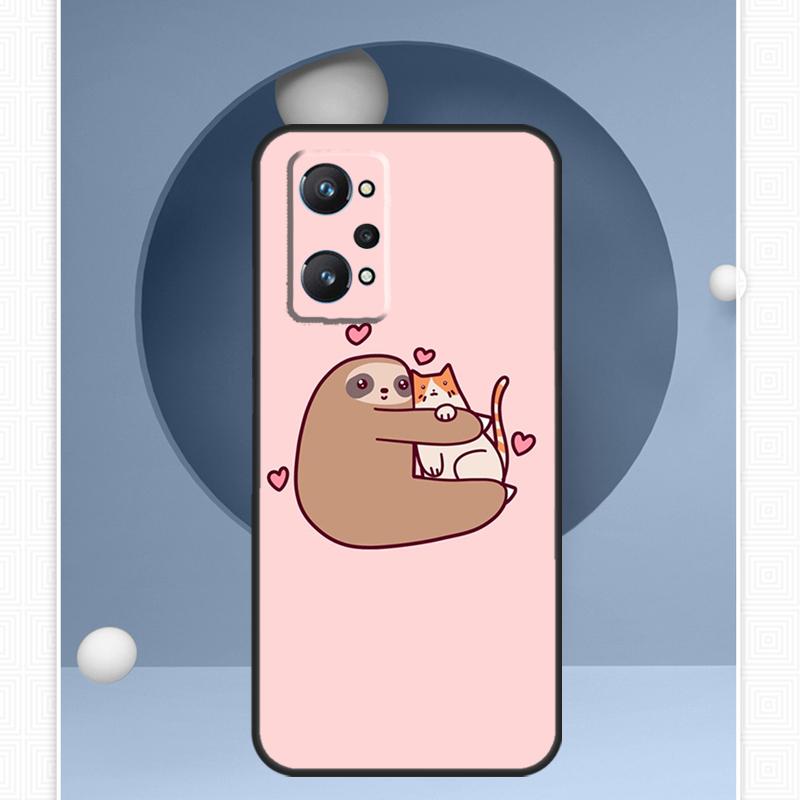 Sloth Cute Animal For Realme C55 C33 C30 C21Y 10 Pro Plus GT Neo 5 3 3T Case For OnePlus 11 10 Pro Nord 2 2T