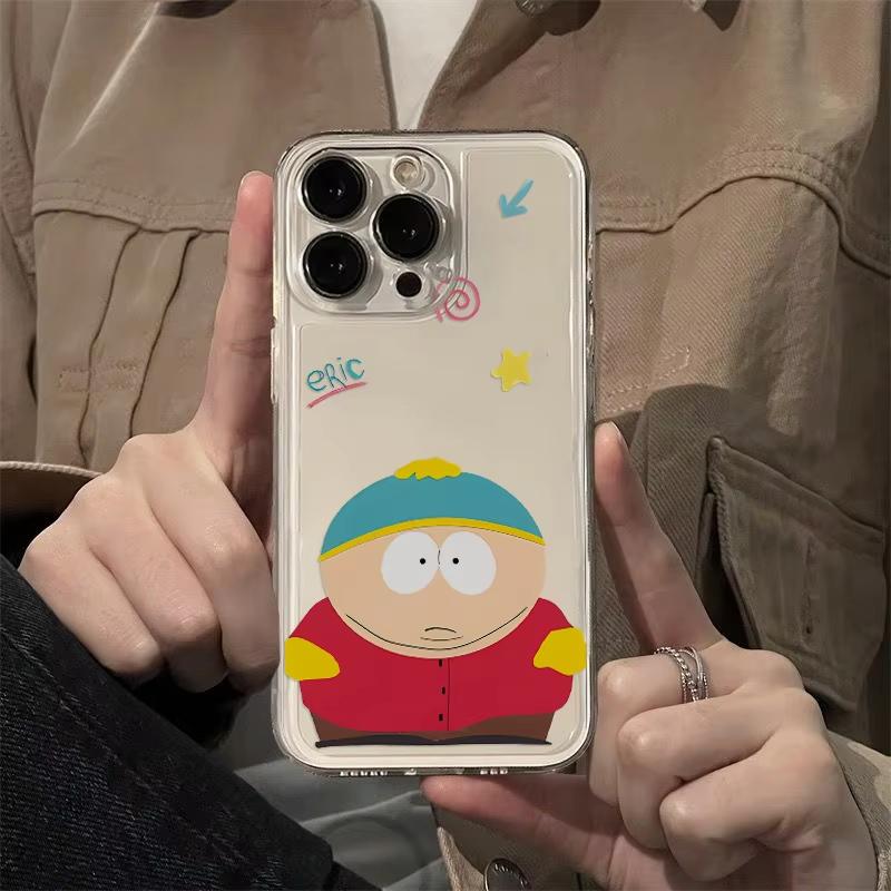 Lustige Cartoons S-South-Park Handyhülle Für iPhone 17 Air 16 e 15 14 13 12 11 Pro Max Plus Mini SE 2020 2022 Transparente Hülle