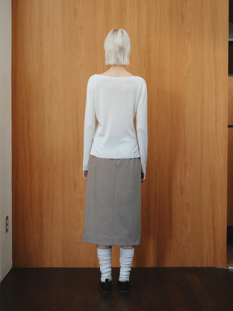 Reply Boat Neck Pullover_Ivory