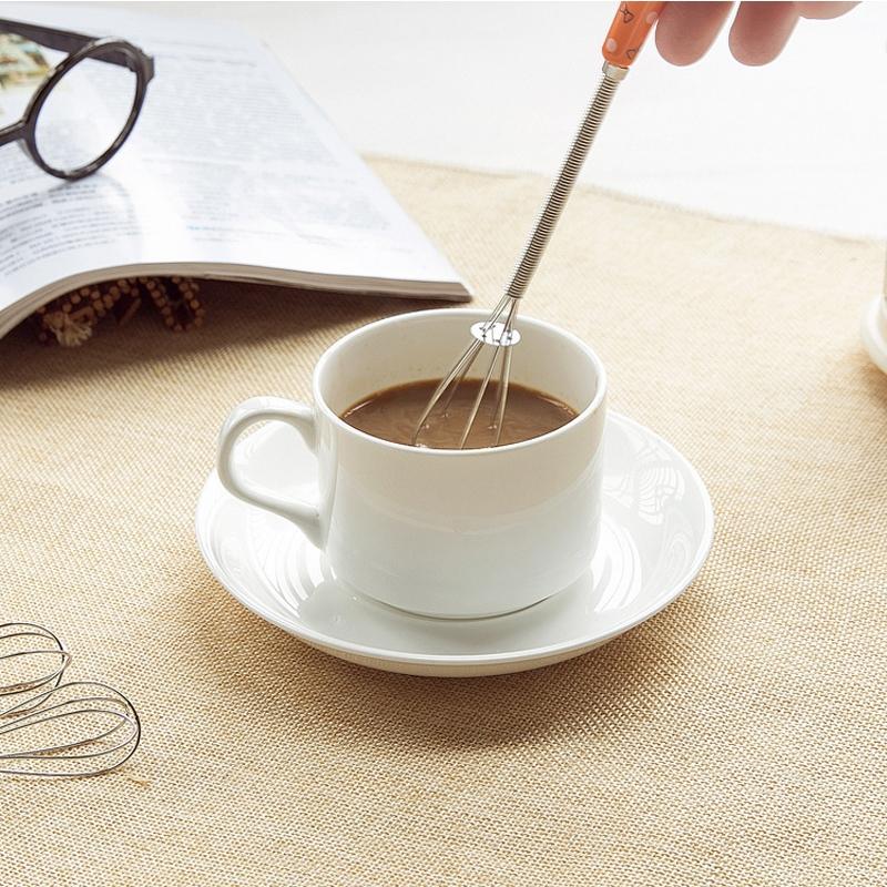 Stainless Steel Whisk with Ceramic Handle Perfect for Stirring and Whipping