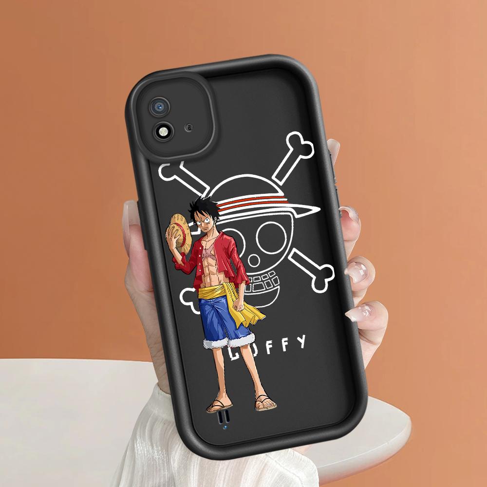 Model de imprimare cu scară pătrată din silicon moale Carcasa telefonului Acoperă completă Cameră de protecție antișoc Carcasă din cauciuc pentru OPPO Realme