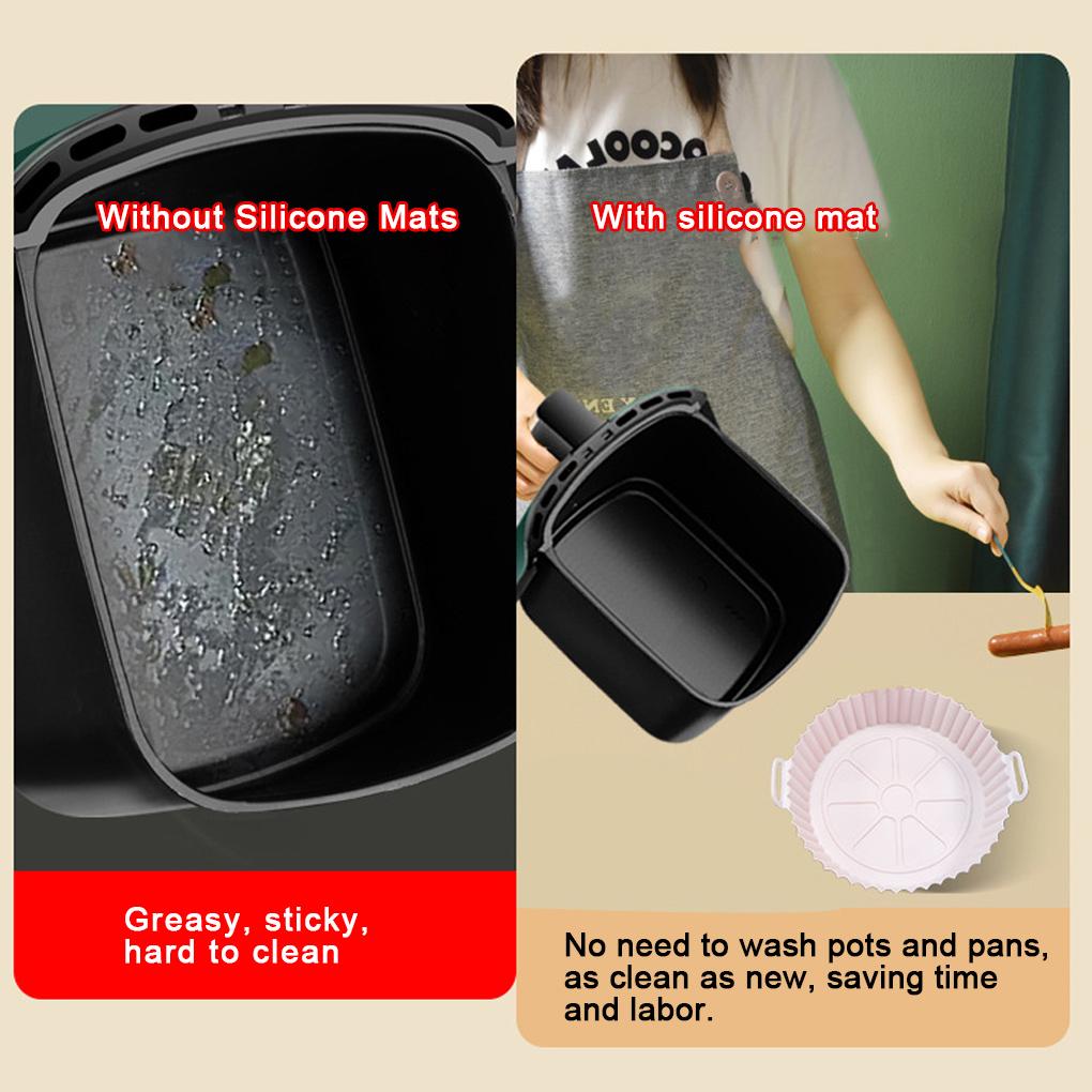 

Силикагель Силиконовый вкладыш для фритюрницы Легко чистить Антипригарное покрытие Готовка без проблем Термостойкость Прочный