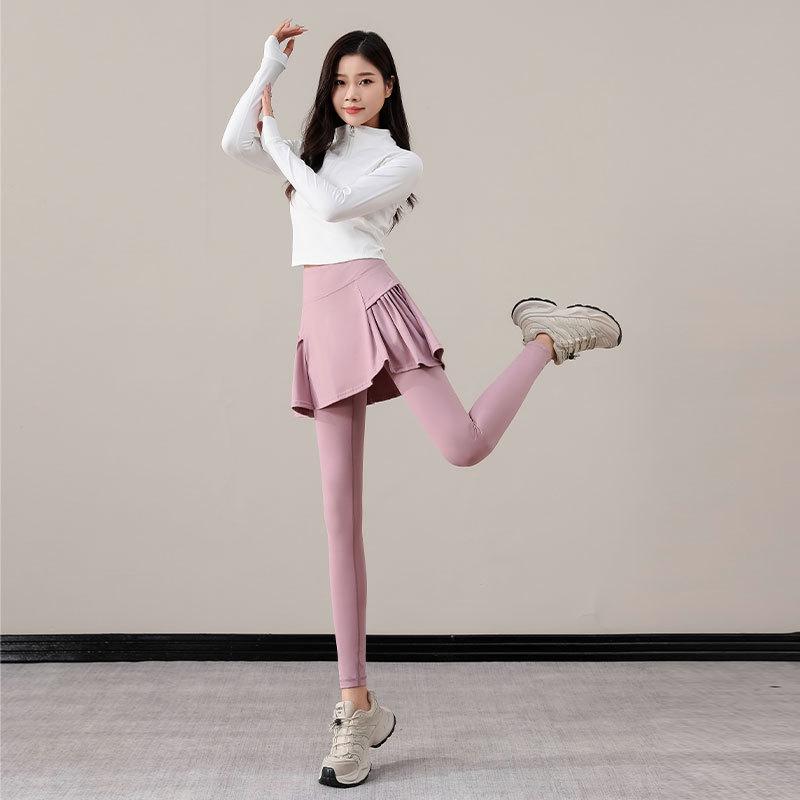 

Elegant Women s Yoga Set: Spring/Autumn High-End Pilates/Running Fitness Outfit Extra Large