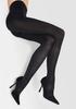 Women's Black Tights with a Leopard Print Emmy D01