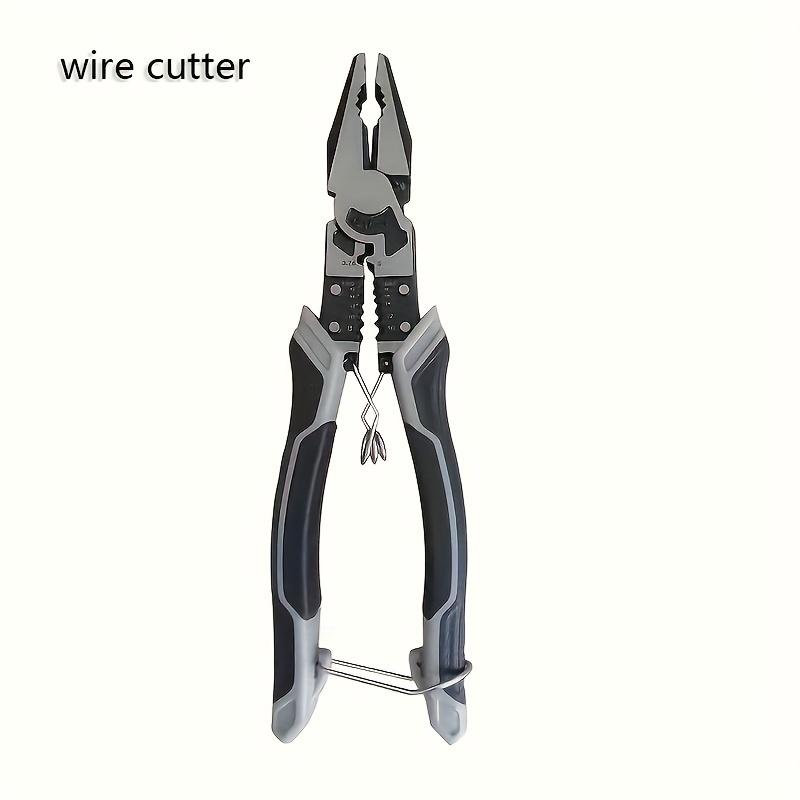 

Многоцелевые плоскогубцы, промышленного класса, с ручками из ПВХ, профессиональный ручной инструмент, автоматические клещи для зачистки проводов и кусачки - металлические, неэлектрические