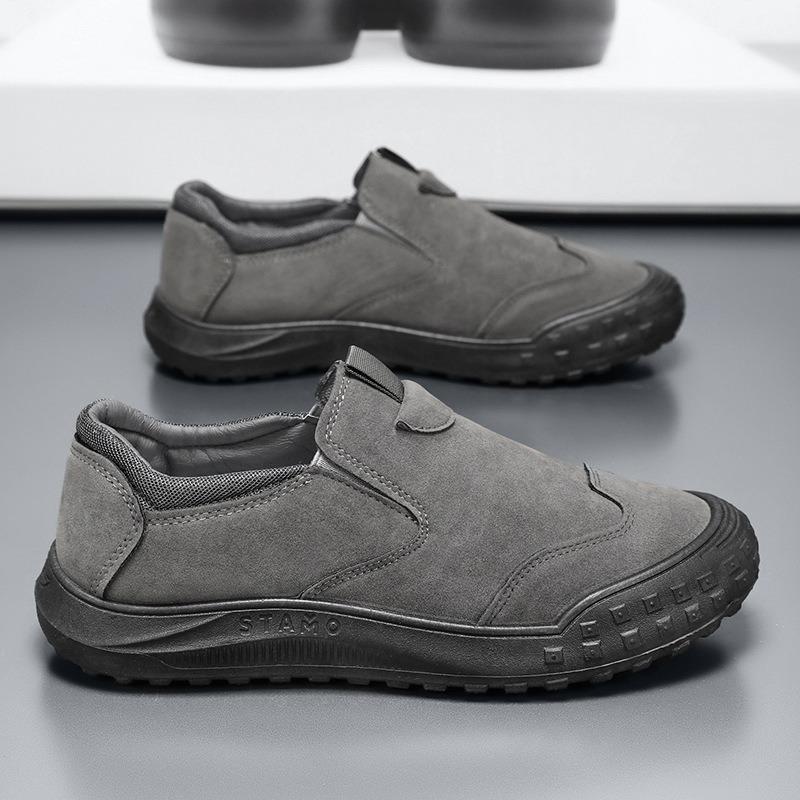 Classic Men's Casual Shoes Spring New Retro Thickness Work Shoes Lightweight Comfortable Flat Shoe Male Sneakers Loafers Zapatos