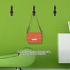 Modern Wall Mounted Coat Hook Bathroom Cloakroom Closet Clothes Rack Holder Hooks(Matte Black)