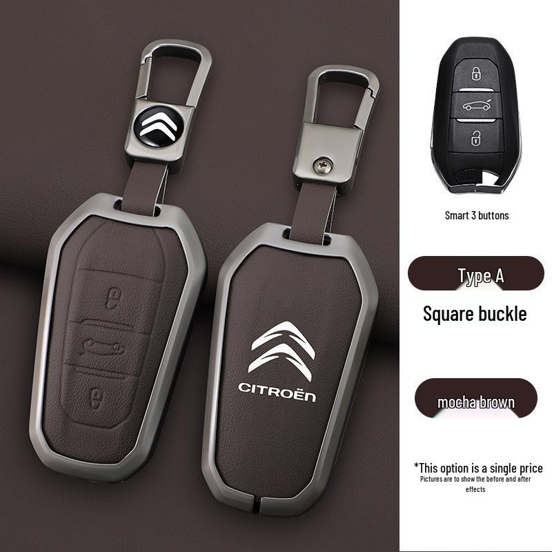 Pouzdro na klíče Citroen pro C4/C5 (2011-2013) Modely - Sklápěcí kovová přezka na skořápku
