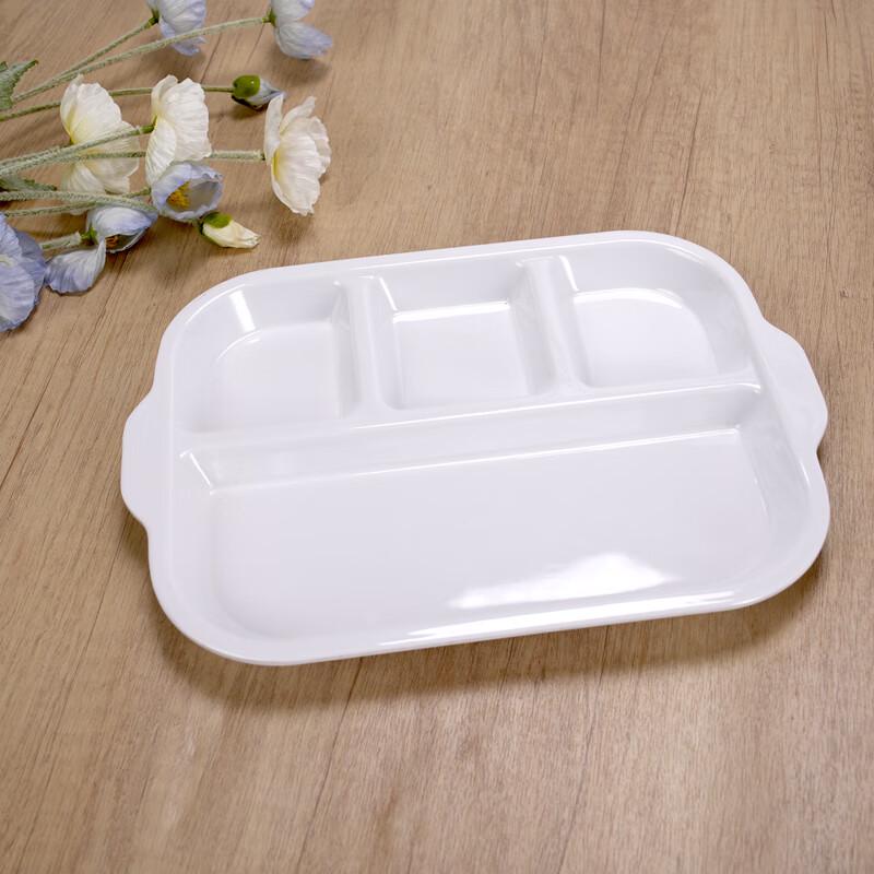 GuRou 12-inch A5 Melamine 4-Compartment Meal Tray