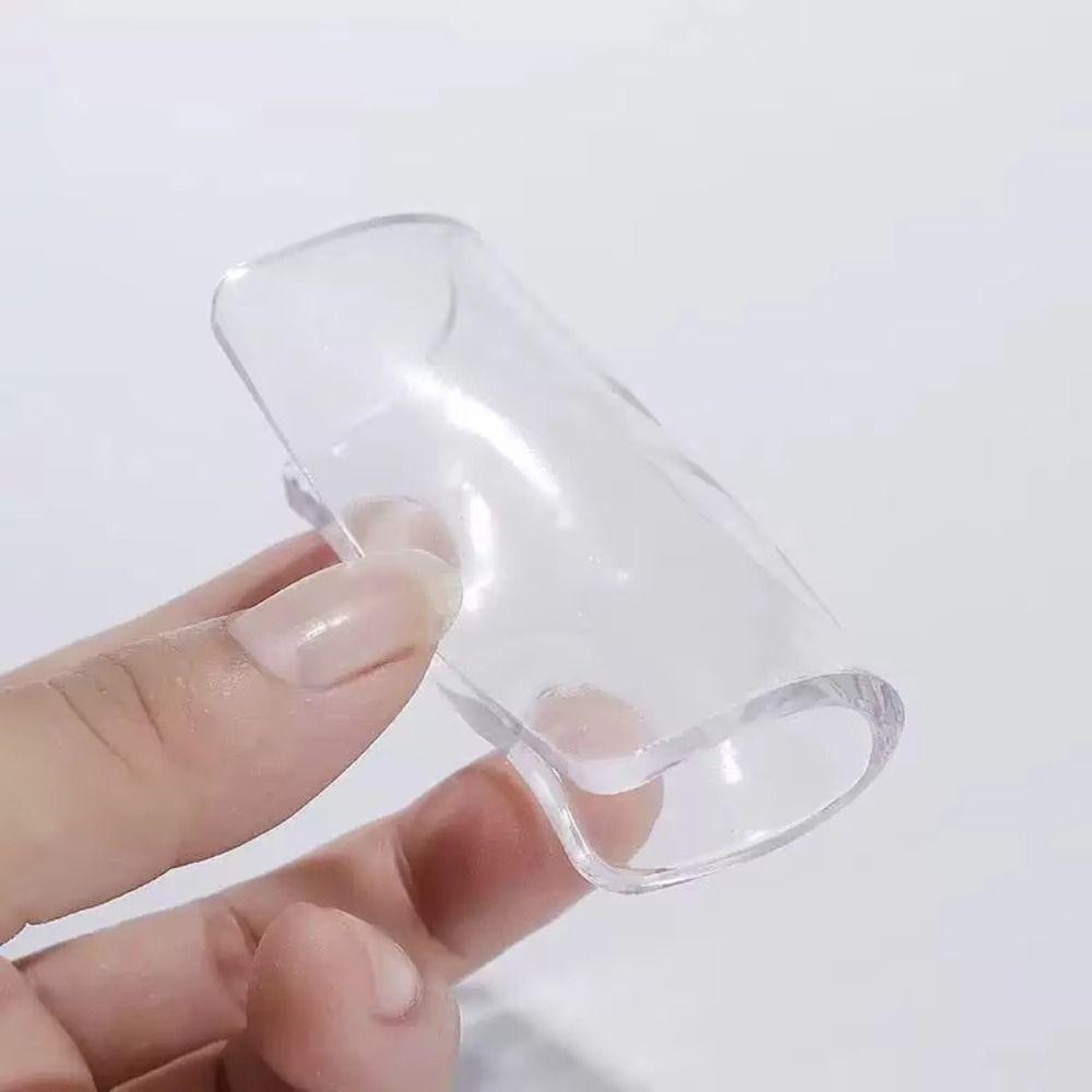 4pcs/Set Durable Silicone Washing Machine Pads Non-slip Reusable Furniture Foot Pads Trimmable Transparent Floor Protectors Sofa