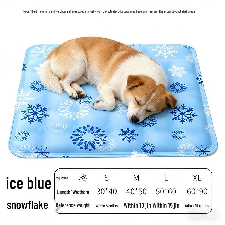 Pet Cooling Gel Mat: Scratch & Bite-Resistant Cushion for Cats and Dogs - Large Summer Cool Pad