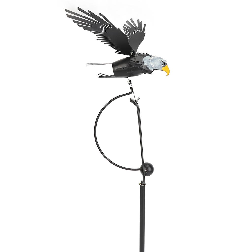 Metallkunst Adler Dekor Simulation Vogel Figur Ornament Pfahl für Außen Garten Hof Rasen