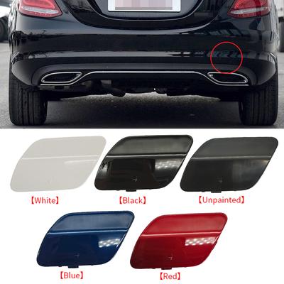 Para Mercedes W205 Tapa de Gancho de Remolque para Parachoques Trasero de Coche Negra Blanca Para Benz Clase C C180 C200 C220 C250 C300 2058850224 2015-