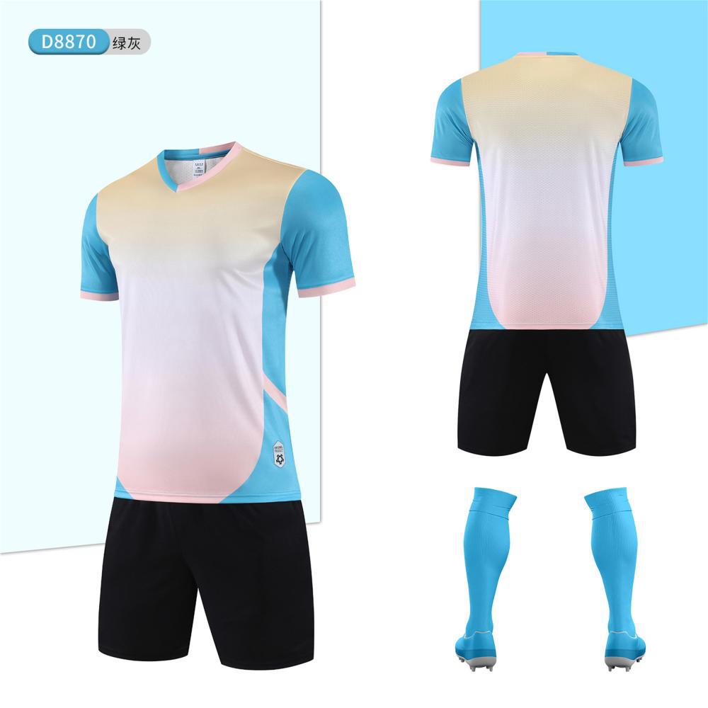 Fußballanzug Wettkampf Trainingsanzug Sommer Grund- und Sekundarschüler Trainingslager Kinder Erwachsenen Sportbekleidung Sammelbestellung Druck