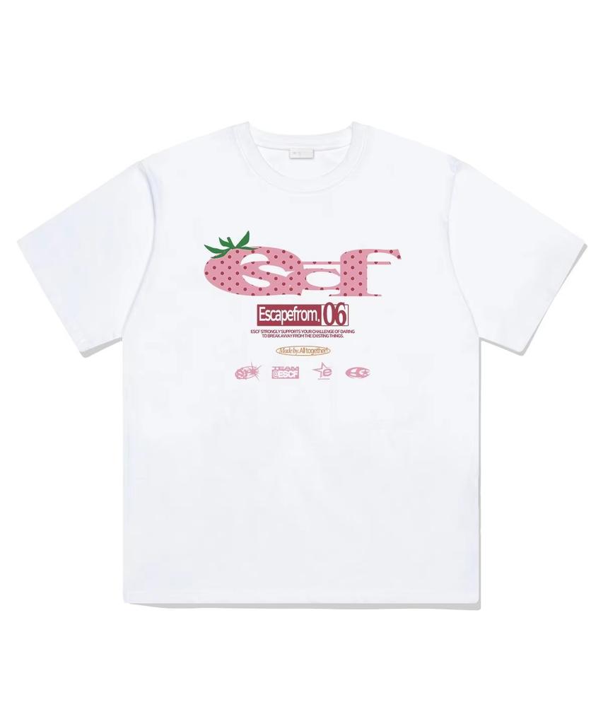 Y2k Tshirts Tops Casual Summer Fashion Classic Letter Logo Versatile Loose Comfort Shortsleeved Print Cotton Tshirt Unisex
