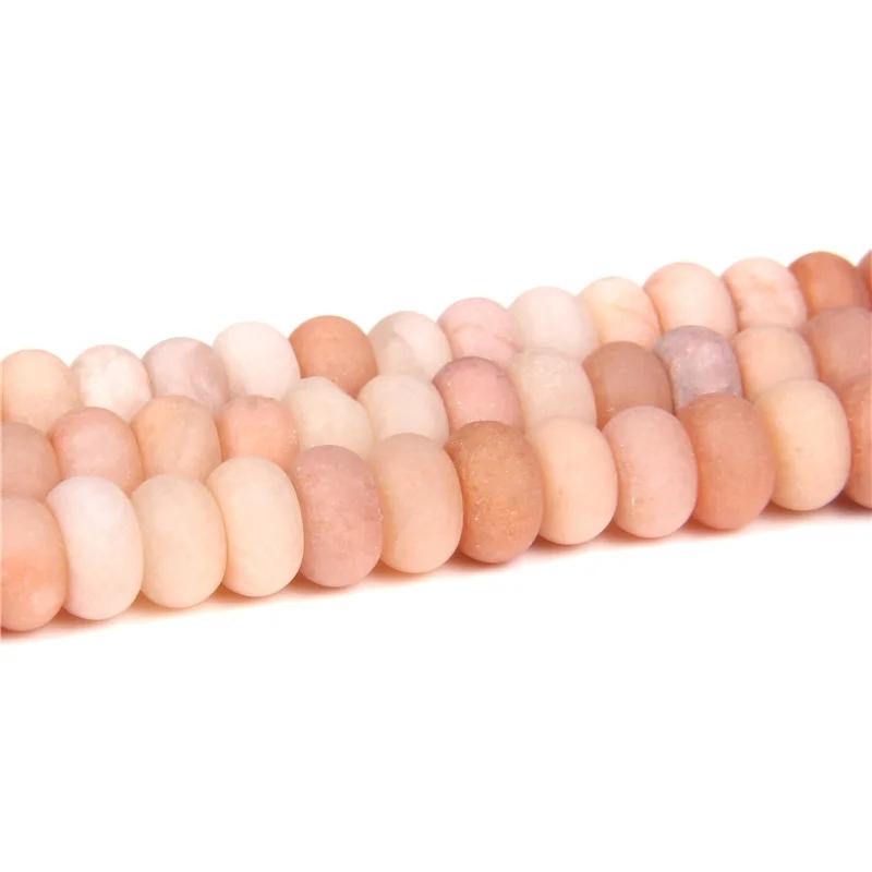 4X6/5X8MM Natural Crystal Stone Abacus Beads Loose Rondelle Spacers Bead Charm For Jewelry Making Bracelet Accessories Finding