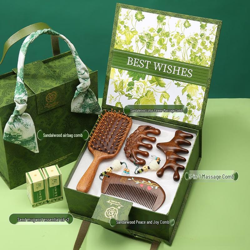

Sandalwood Massage Comb Gift Set