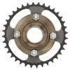 36T Chainring with Toothless Flywheel 420 Chain 20 Tooth Sprocket for DIY Scooter Bicycle