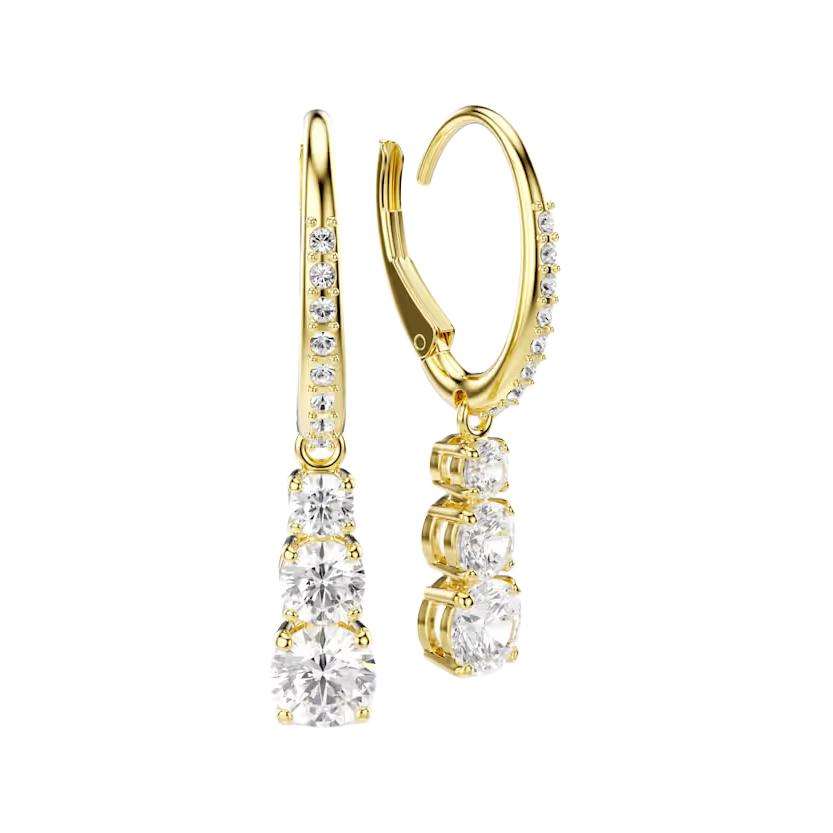 Swarovski Stilla Attract Series Lucky Crystal Earrings Women earrings White 5723300 Box+Shopping Bag (Random Color)