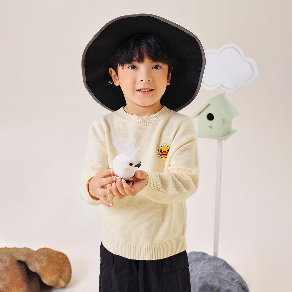 B. Duck Yellow Duck Children's Wear Boys' Hooded Sweater