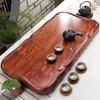 Handun Large Flat Tea Tray with Ebony Wood Grain Finish