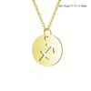 12 Constellation Necklaces for Women Girl Zodiac Sign Gold Color Pendant Necklace Aries Leo 12 Constellations Jewelry