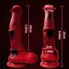Dildo Animal Realista - Pênis Falso Extra Grande para Mulheres, Dildo de Fantasia de Silicone Líquido Macio, Brinquedo Sexual Adulto para Prazer