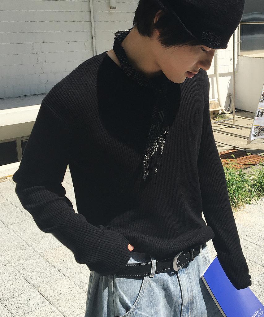 INTEMPOMOOD Muscle Fit Soft Rib Knit: 3 Colors