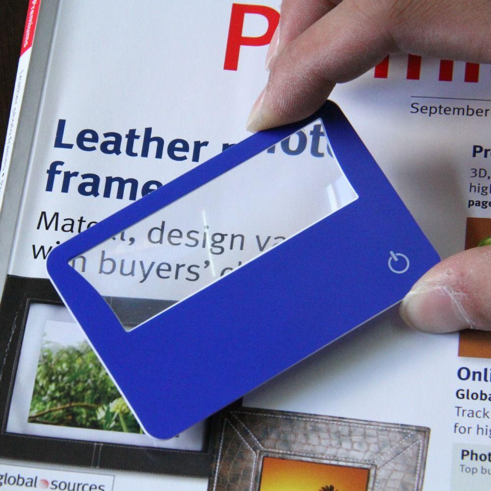 Credit Card Book Small Prints Maps Reading Magnifiers Magnifying Glass Loupe Lens Magnifier Sheet