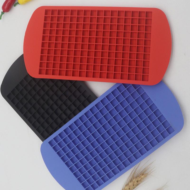 160 Mřížková mini silikonová miska na led Kostky ledu Skládací forma na led Lamač ledu Mřížka na led Malá čtvercová forma Výrobník ledu Silikonová forma