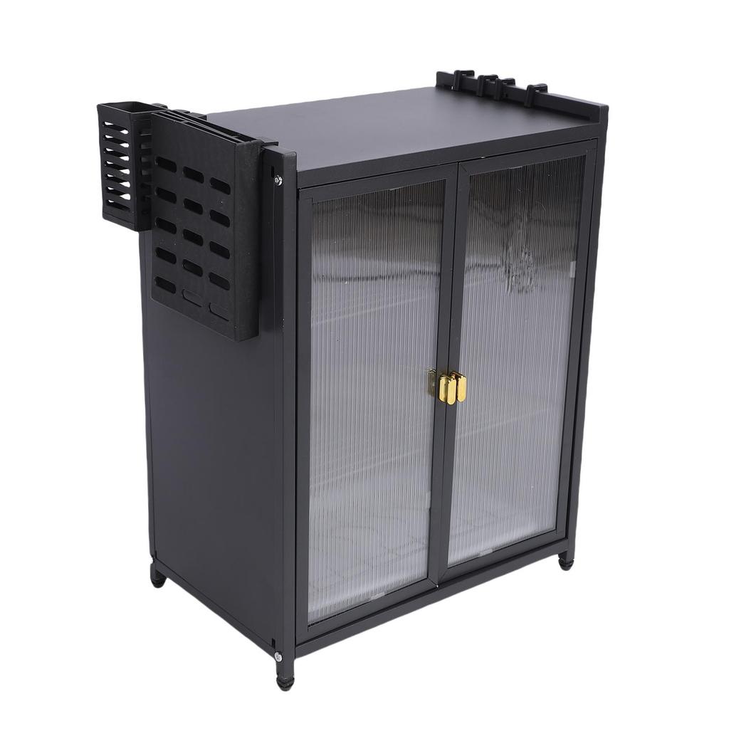 Kitchen Countertop Dish Storage Cabinet 3 Tier Dish Rack Space Saving Multifunctional Large Storage Shelf Organizer