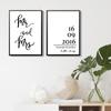 Mr Mrs Love Wedding Wall Picture For Bedroom MakeUp Beauty Eyelash Decorative Painting Print Poster Quote Canvas Painting HD2109