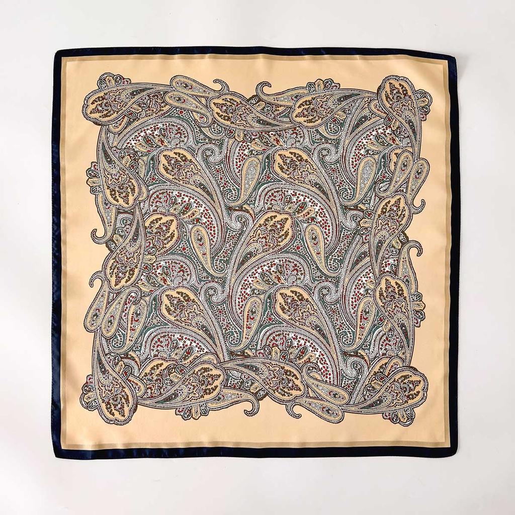 100% Natural Twill Silk Scarf for Women Neck Tie Double Side Female Foulard Shawl High Quality Square Hijab Bufanda Scarves 65cm