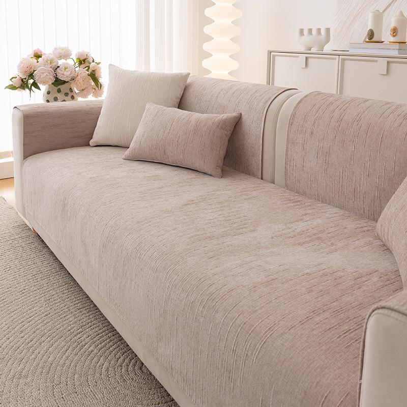 

Подушка для дивана из шенилла 2025: Минималистичный, Универсальный, Четырехсезонный, Цельный чехол на сиденье. 90x240 cm света кофе