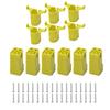Organize 18V Cordless Tools and Batteries with This 12 Piece Holder Set Designed for Wall Mounting and Space Efficiency