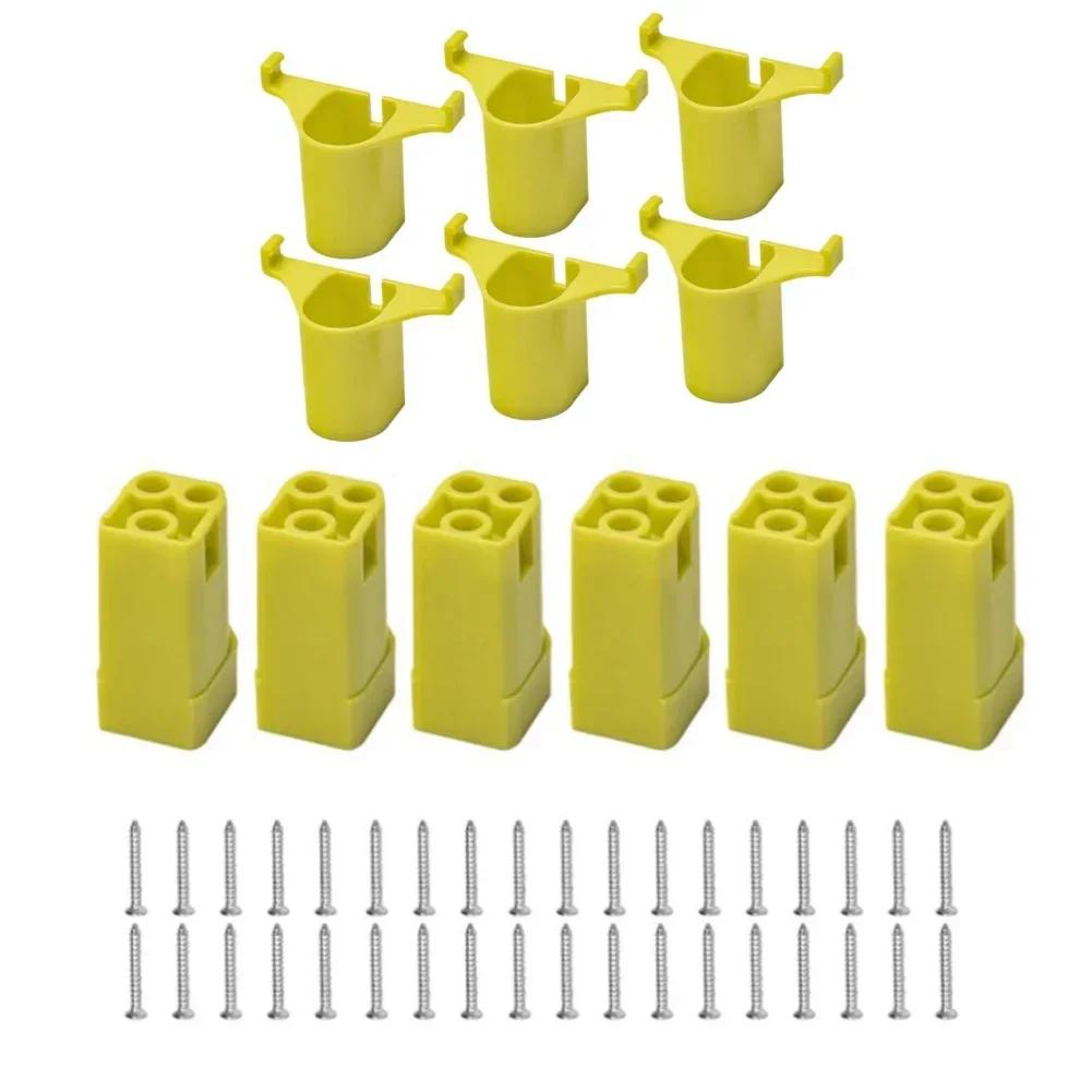 Organize 18V Cordless Tools and Batteries with This 12 Piece Holder Set Designed for Wall Mounting and Space Efficiency